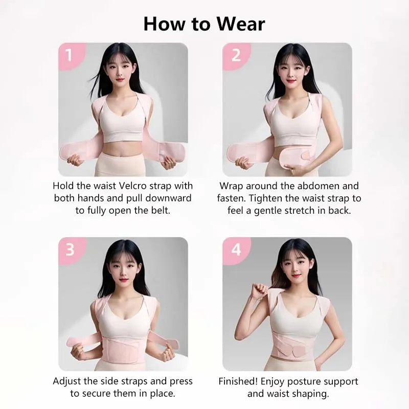 PosturePro Belt – Adjustable Back Support & Spine Alignment Corrector